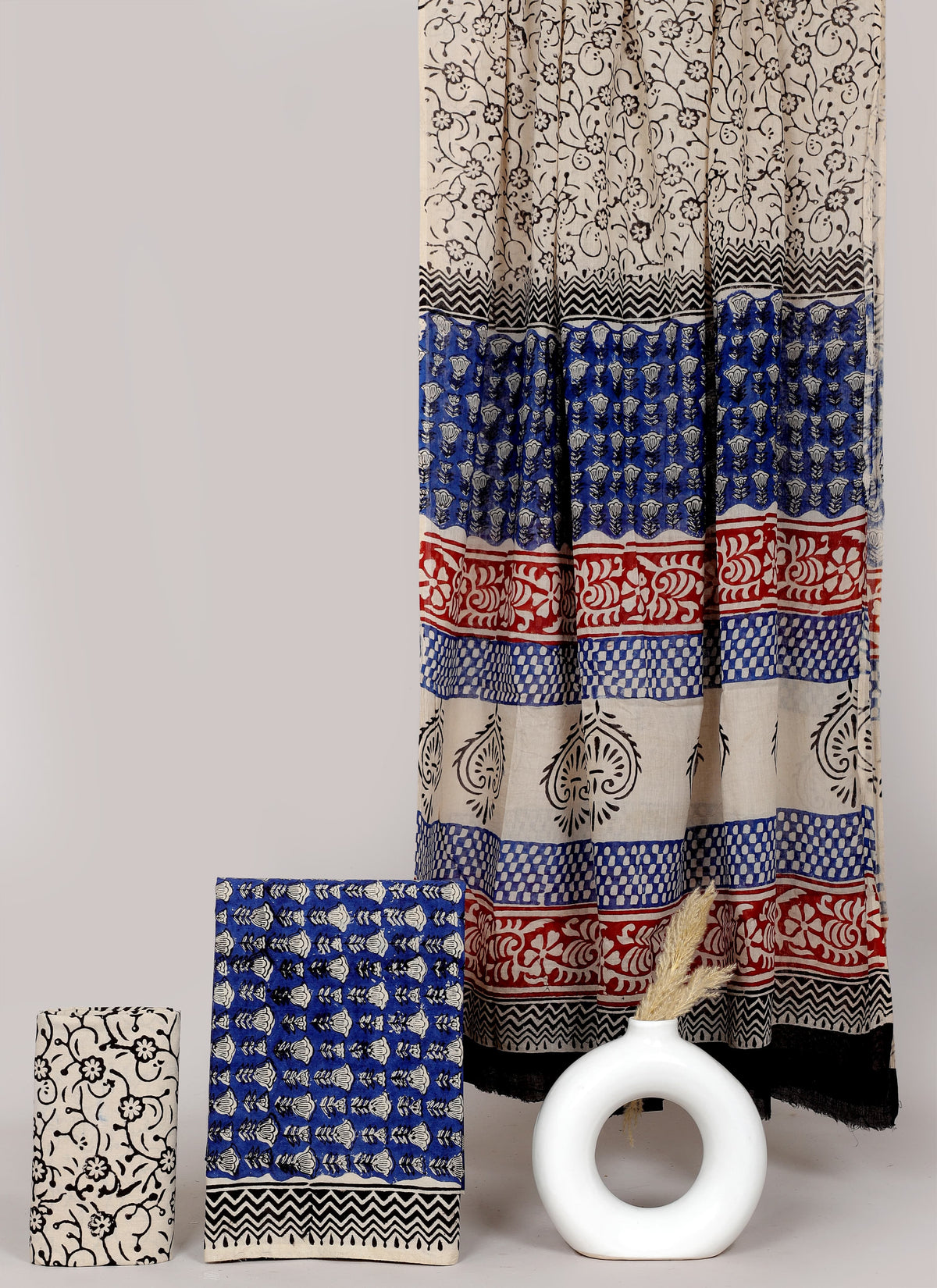 Block printed 3 pc Suit sets (mul cotton) - jaipur factory sale