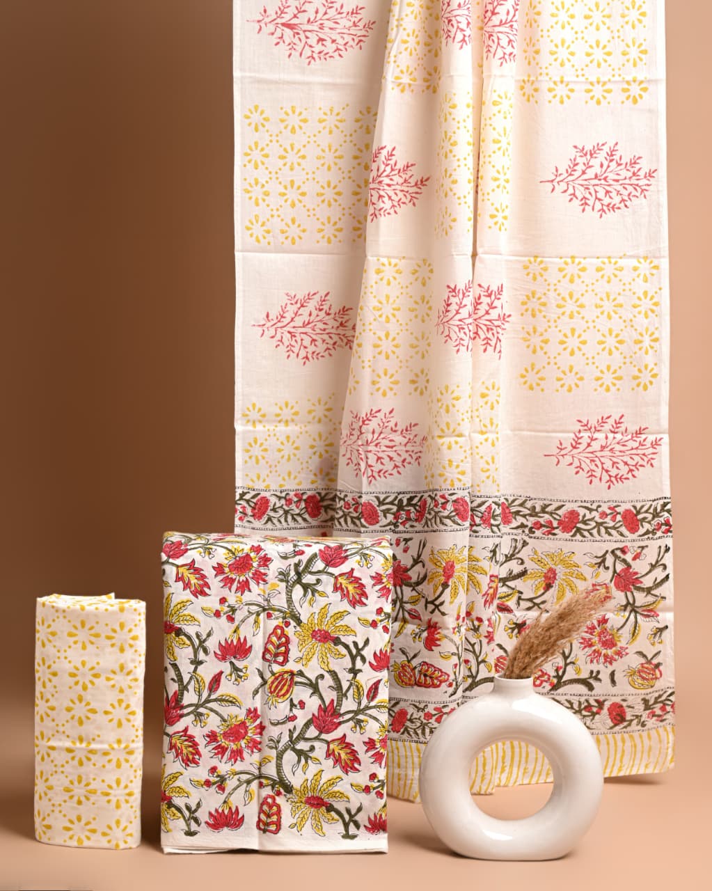Block printed 3 pc Suit sets (mul cotton) - jaipur factory sale
