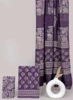 Block printed 3 pc Suit sets (mul cotton) - jaipur factory sale