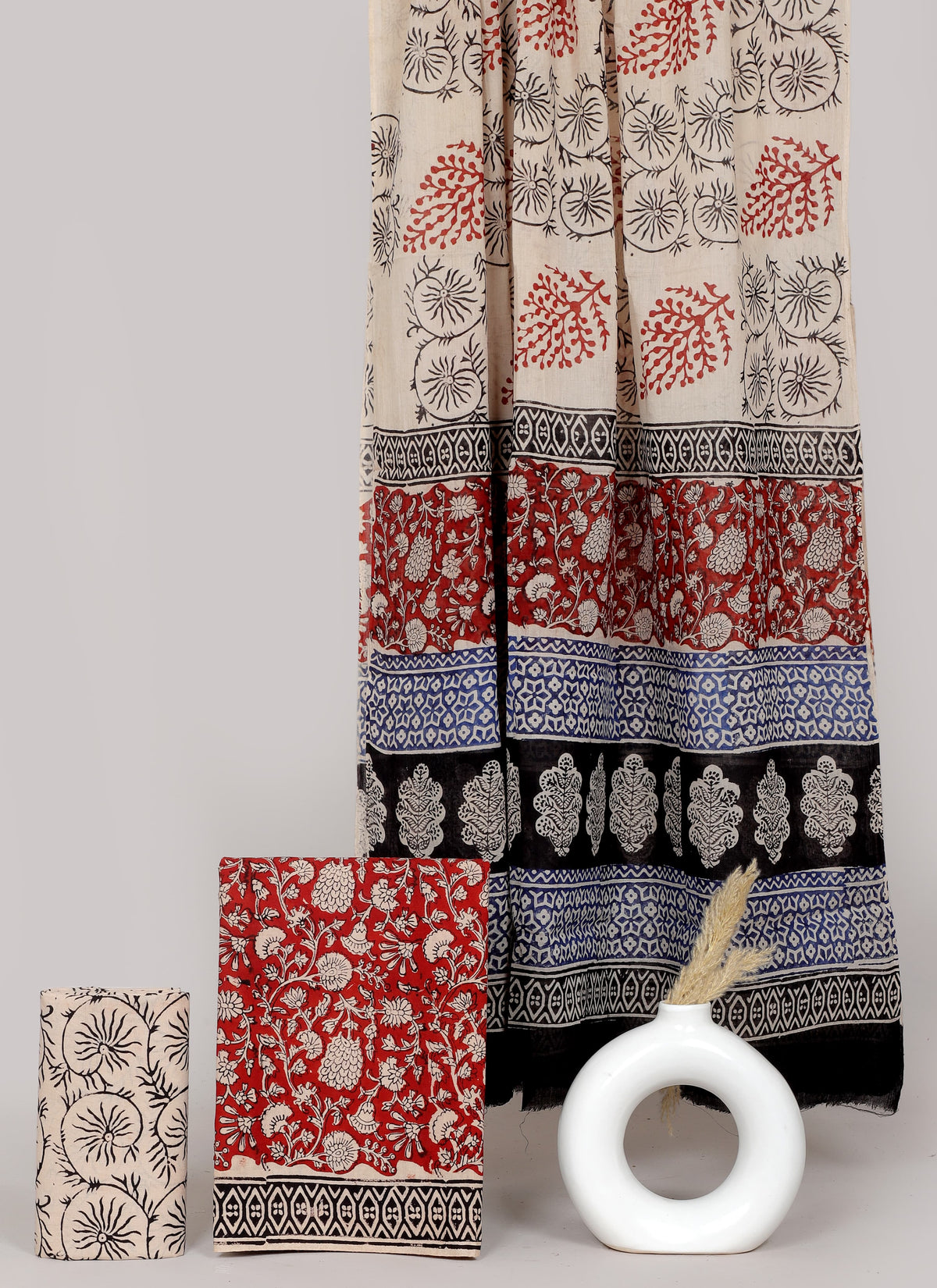 Block printed 3 pc Suit sets (mul cotton) - jaipur factory sale