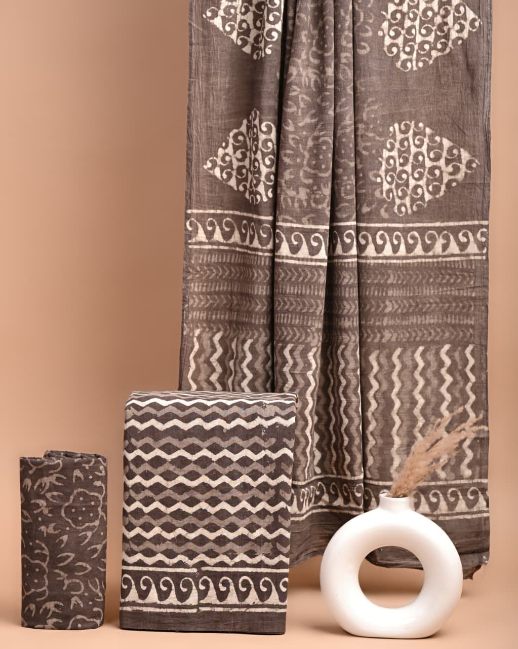 Block printed 3 pc Suit sets (mul cotton) - jaipur factory sale