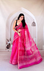 Handblock kota sarees