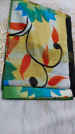 Chanderi hand paint silk (March 4 Live)