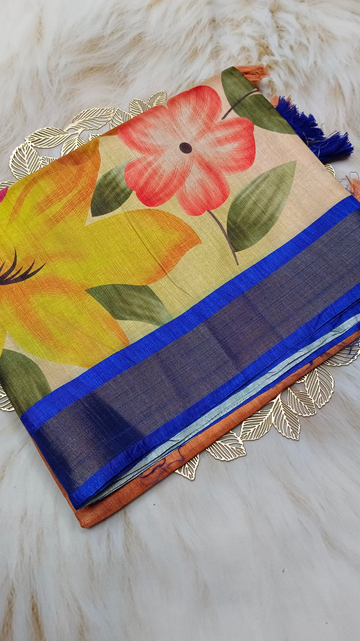 Tussar hand paint (March 4 Live)