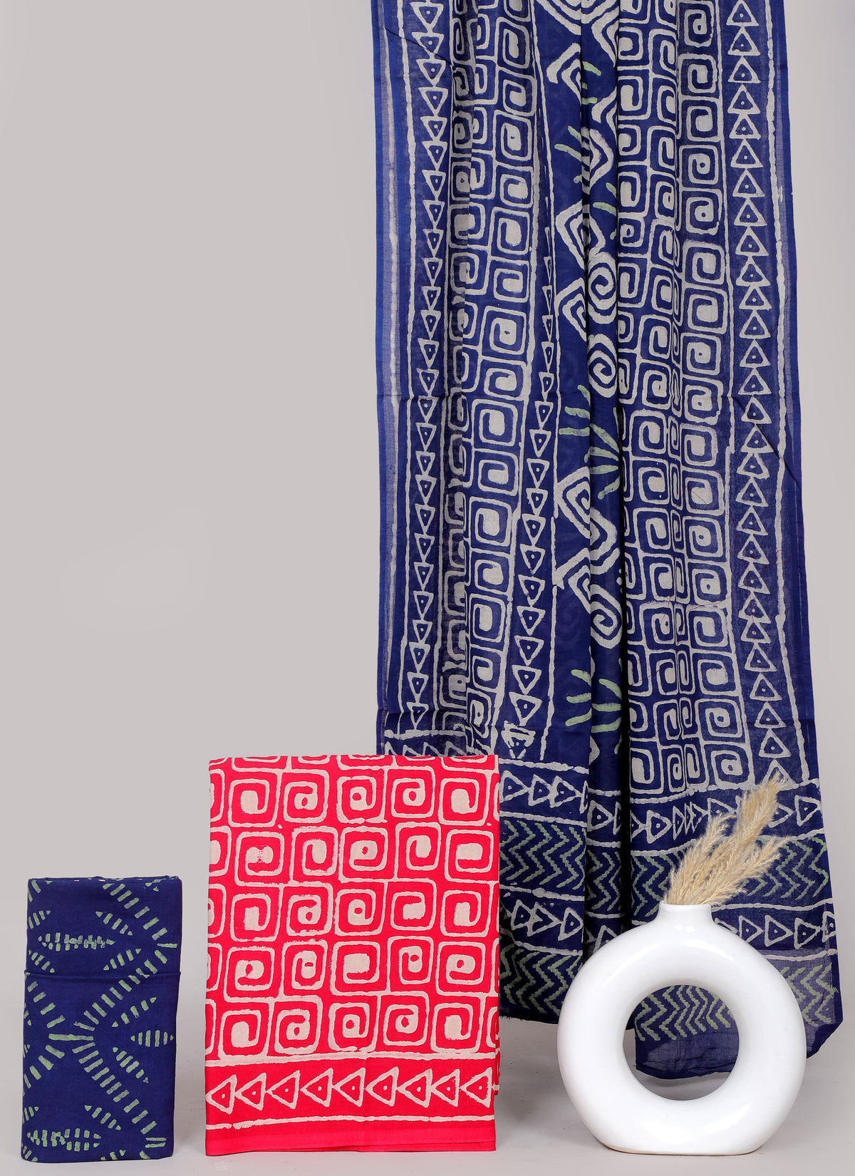 Block printed 3 pc Suit sets (mul cotton) - jaipur factory sale