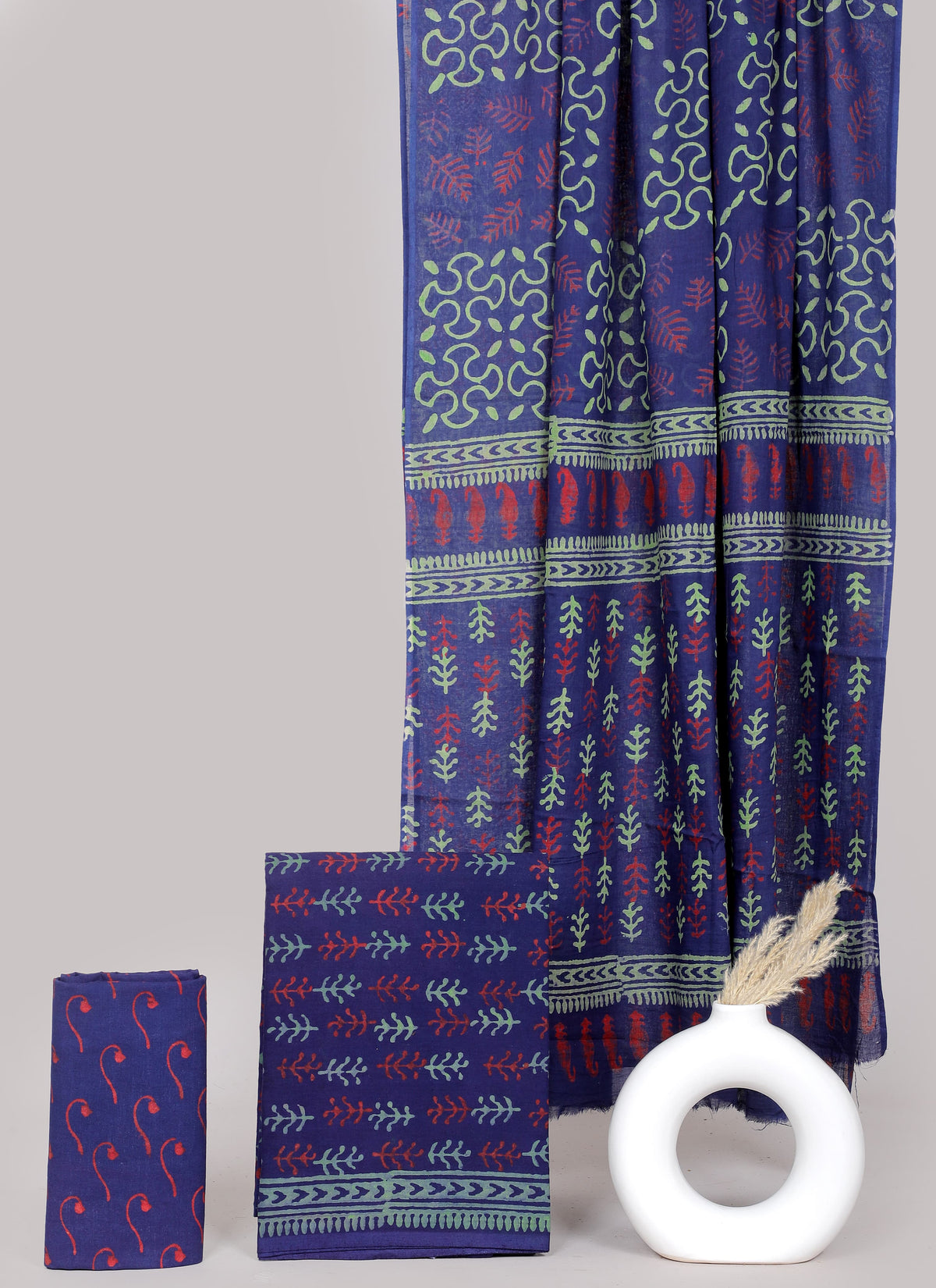 Block printed 3 pc Suit sets (mul cotton) - jaipur factory sale