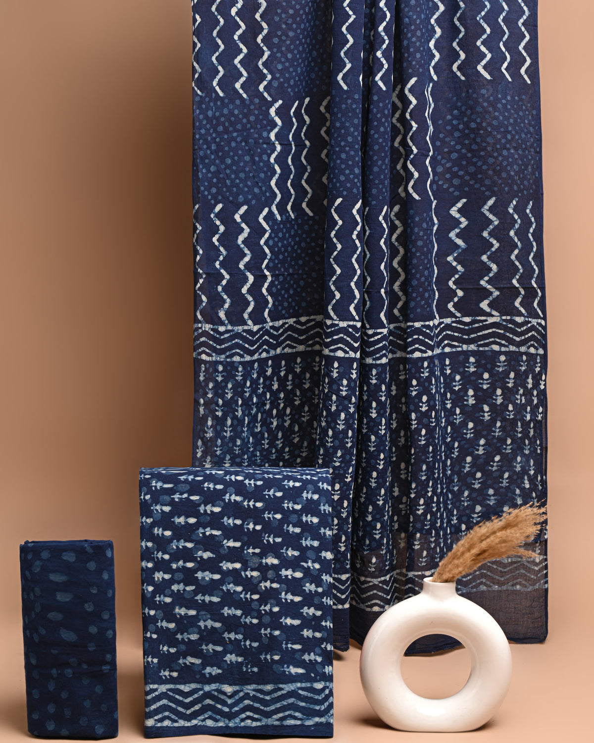 Block printed 3 pc Suit sets (mul cotton) - jaipur factory sale