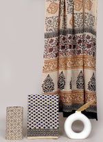 Block printed 3 pc Suit sets (mul cotton) - jaipur factory sale