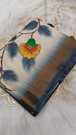 Tussar hand paint (March 4 Live)