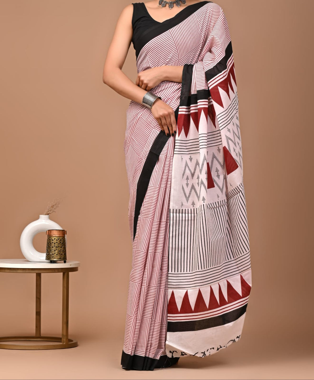 120 count mul cotton with blouse(Jaipur factory sale)