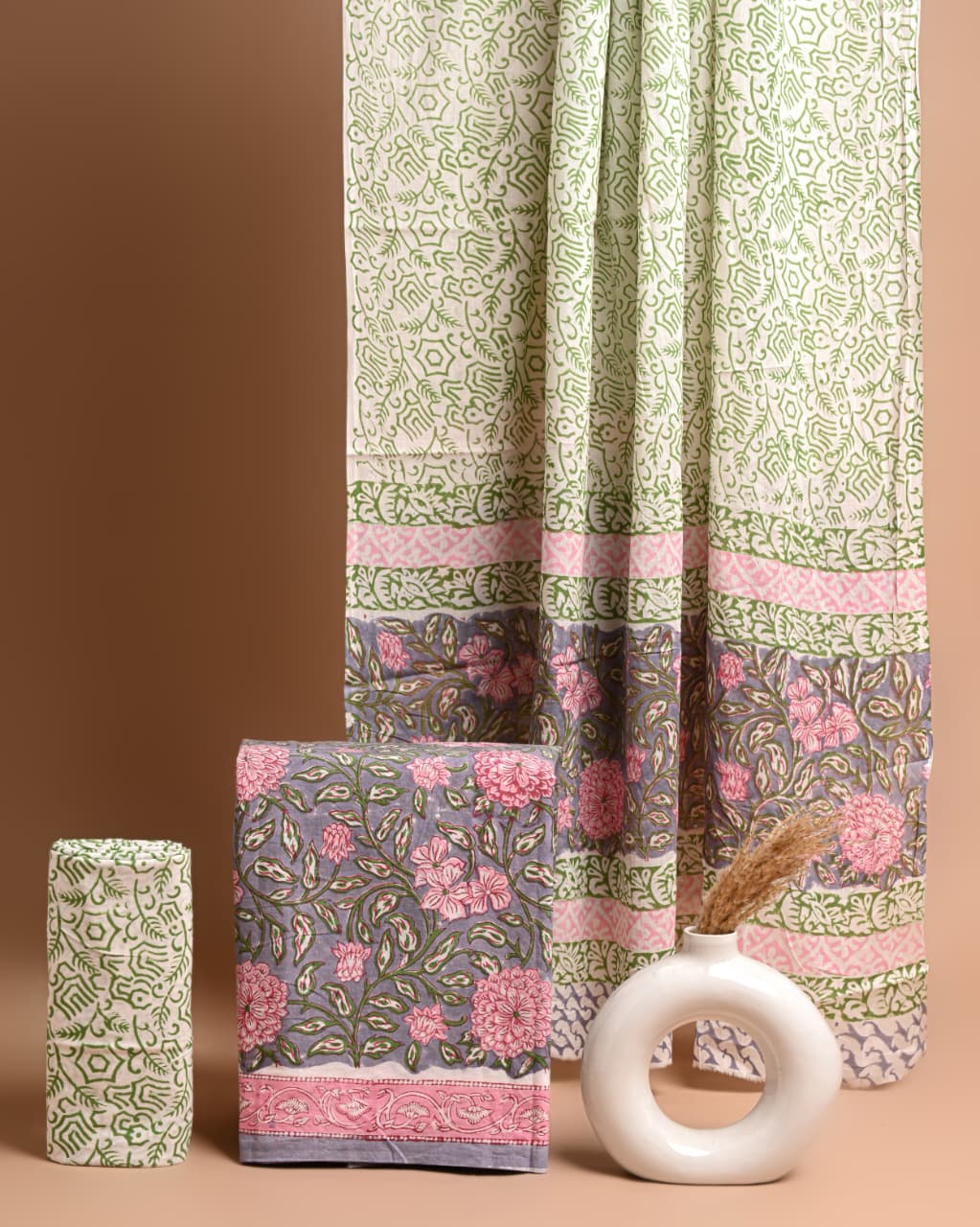 Block printed 3 pc Suit sets (mul cotton) - jaipur factory sale