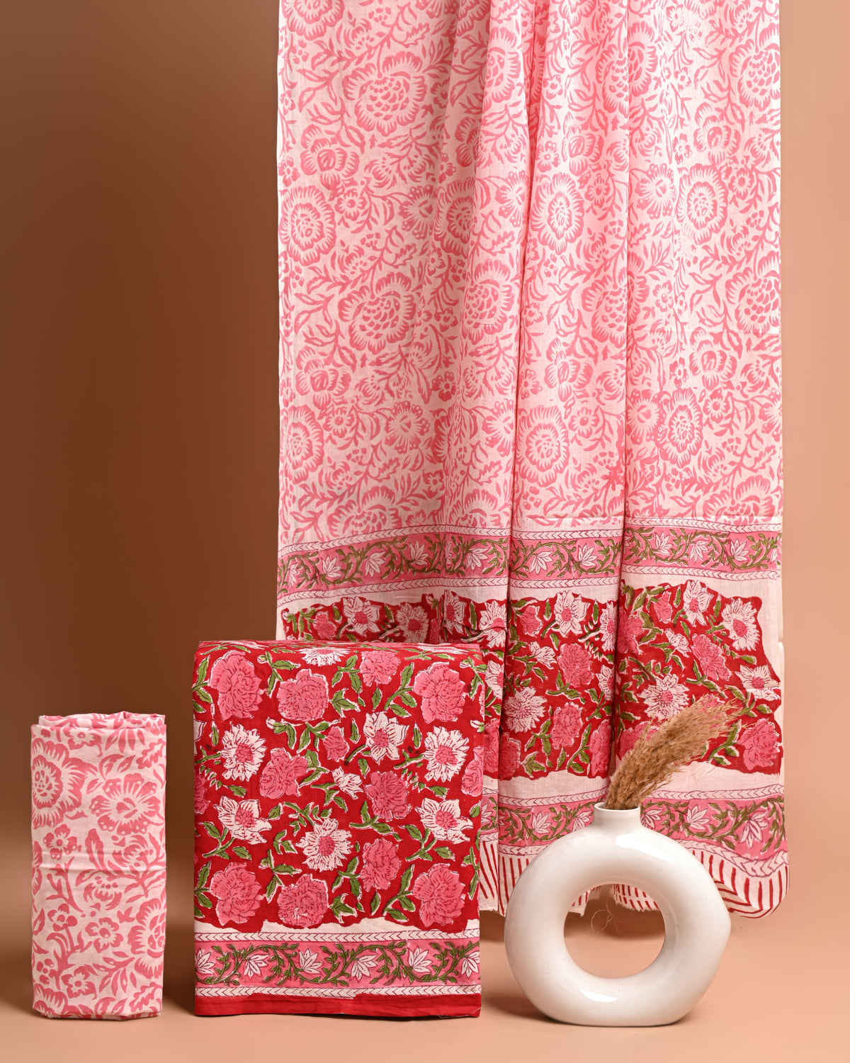 Block printed 3 pc Suit sets (mul cotton) - jaipur factory sale