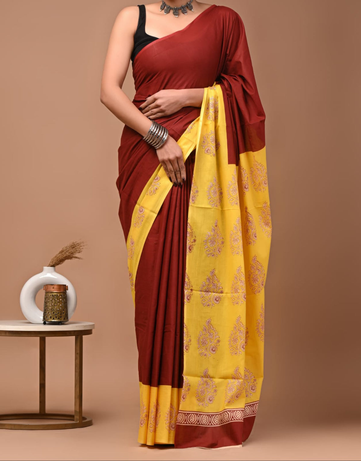 120 count mul cotton with blouse(Jaipur factory sale)