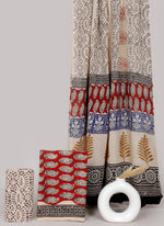 Block printed 3 pc Suit sets (mul cotton) - jaipur factory sale