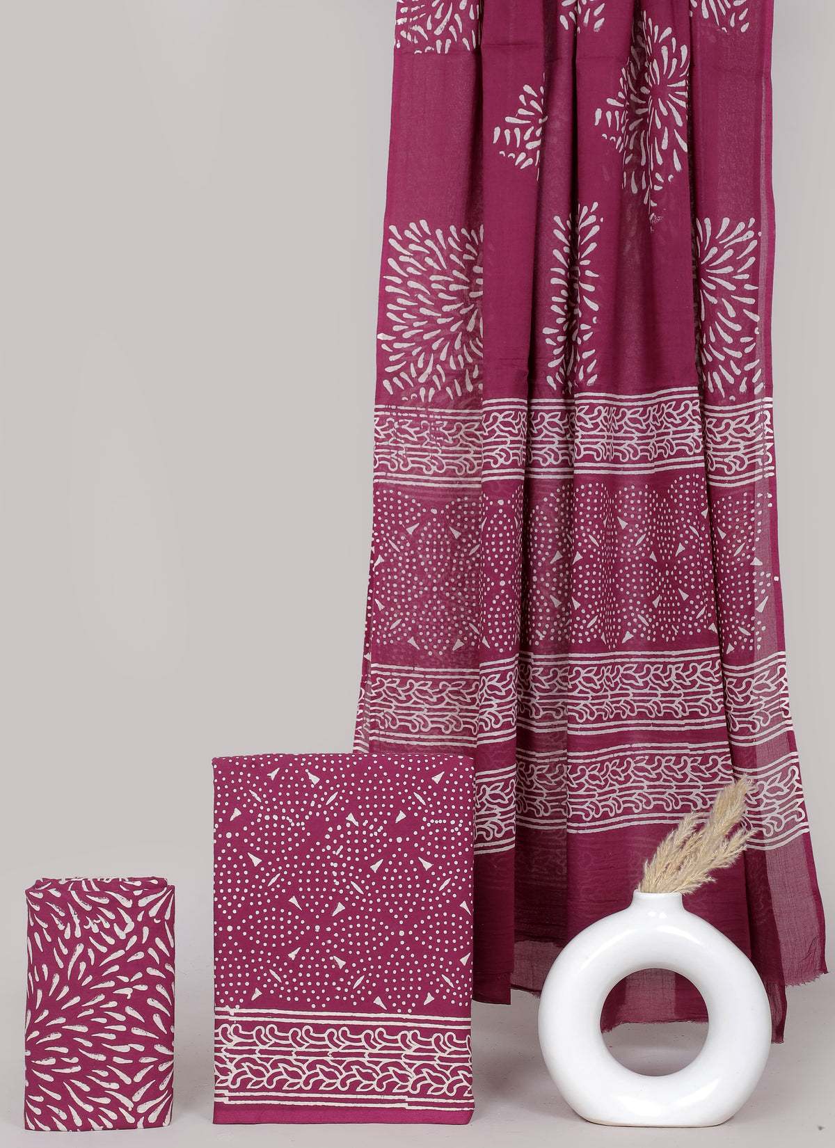 Block printed 3 pc Suit sets (mul cotton) - jaipur factory sale