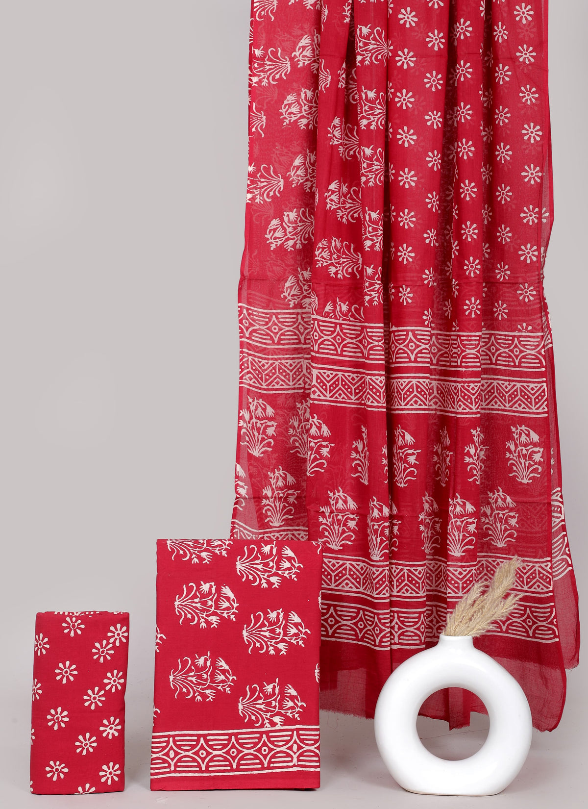 Block printed 3 pc Suit sets (mul cotton) - jaipur factory sale