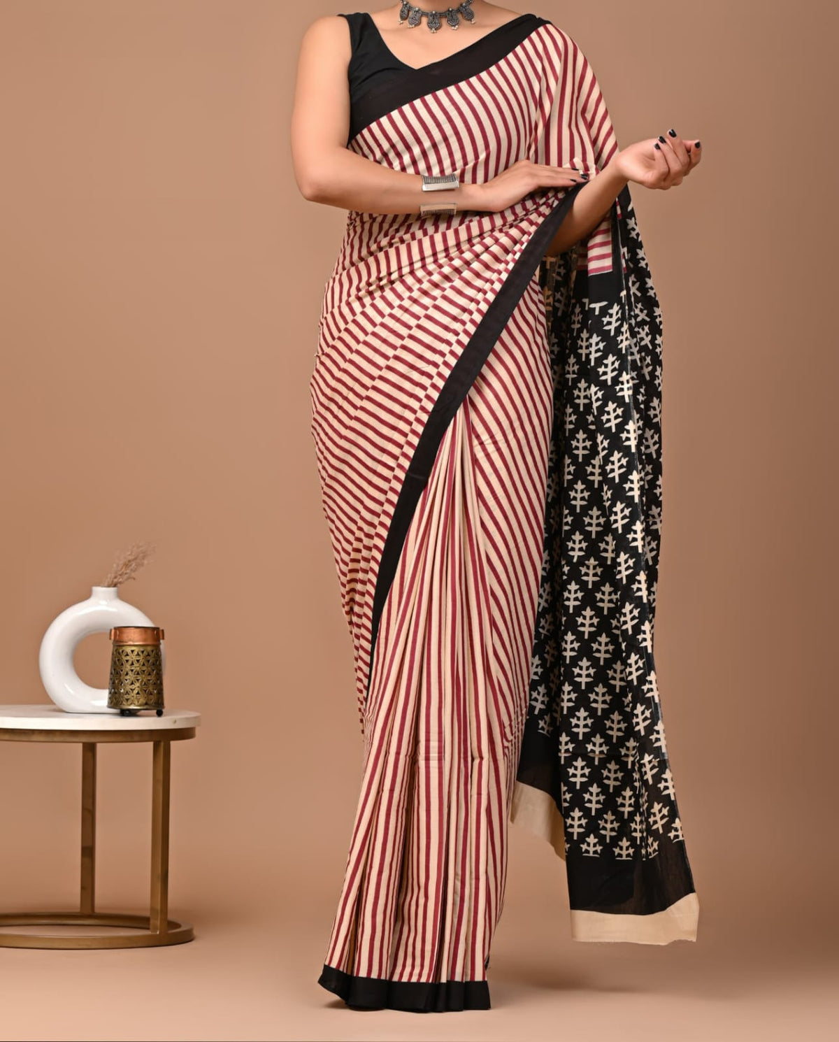 120 count mul cotton with blouse(Jaipur factory sale)