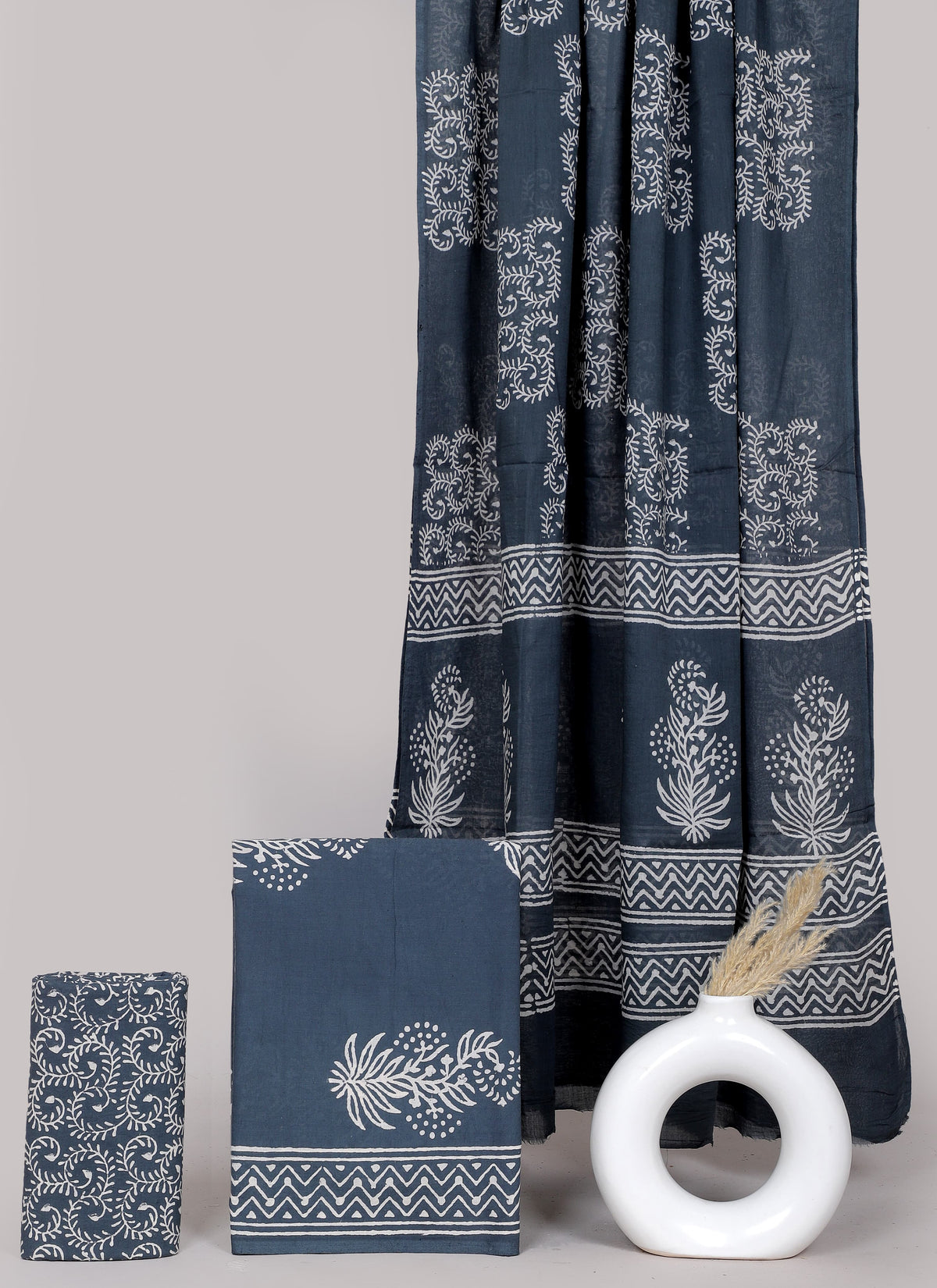 Block printed 3 pc Suit sets (mul cotton) - jaipur factory sale