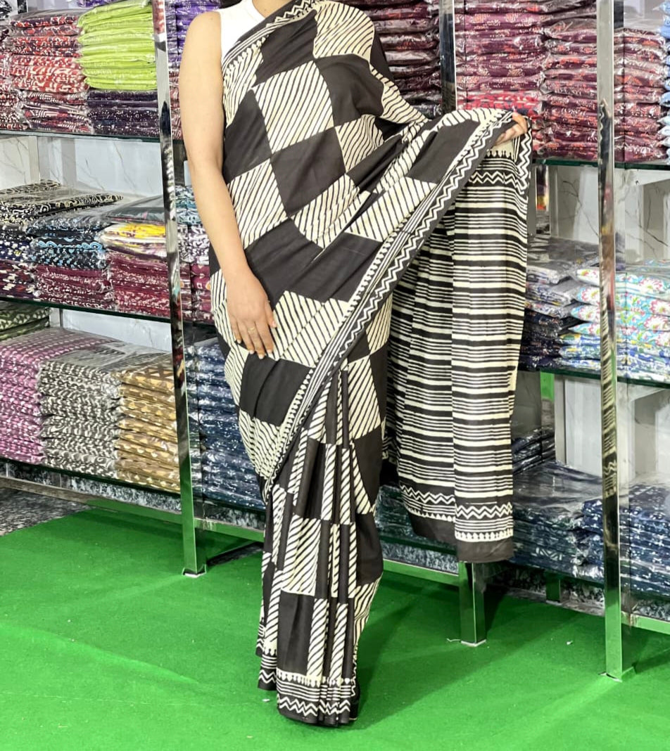 Block printed mul cotton sarees (jaipur factory sale)